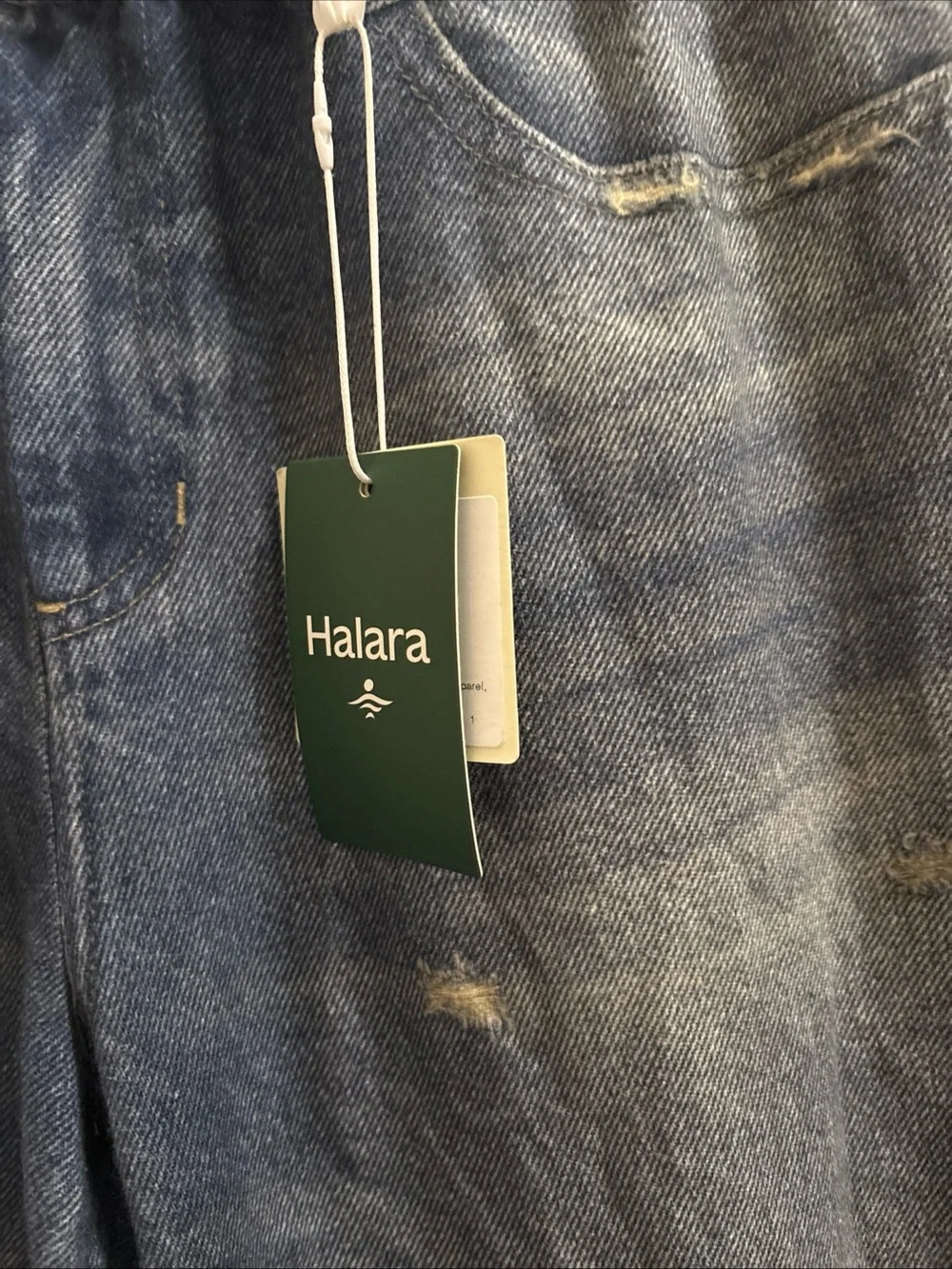 NWT Halara Flex™ Mid Rise Washed Baggy Wide Leg Sweatpants Jeans SZ M - Picture 3 of 5